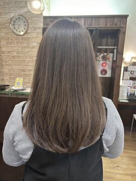 ジャストヘア ラポール 北久里浜店(just hair RAPPOR) 【根岸真奈美】レイヤーカット/アディクシーカラー/リーフパール