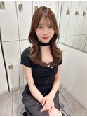 ハニーベージュ　ブラウンベージュ　ブリーチなしカラー　YUKI