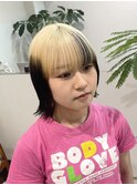 ◎ブロンドハイトーンカラーデザインカラーアンブレラカラー金髪