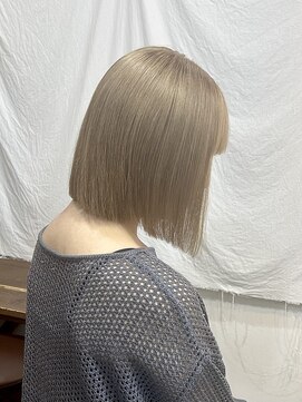 シーン(hair design SCENE) ミルクティーベージュ/ボブ