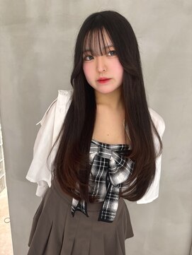 ロンド ジュルード 名古屋(Lond jeloud) 学割U24 韓国風 ウルフ フェイスレイヤー 顔周り 前髪