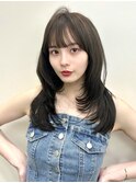 ミディアムレイヤーカット顔まわりレイヤー顔周りカット横浜