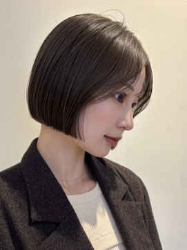 ノイ 銀座(noi) 顔周りレイヤーカットグレージュカラーくびれボブショートカット