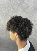 カット＋特殊パーマ【刈り上げないツイストスパイラルパーマ】