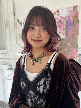 カムジーヘッドカミノウラ(COMEGHEAD KAMINOURA) ピンクインナーカラー