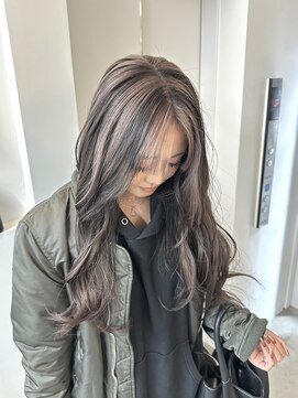 ペレ 梅田(PELE) イメチェン/ピンクベージュ/アンブレラカラー/前髪/梅田