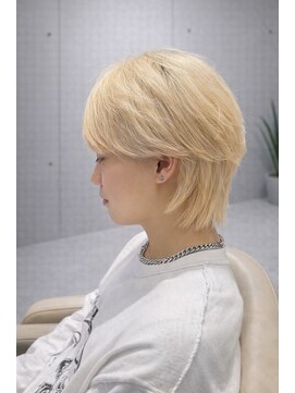 ザ サード プレイス トーキョー ギンザ(THE THIRD PLACE TOKYO GINZA) 銀座 メンズ ダブルカラー シースルーフェザーショート