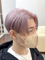 スタジオフォーエイチ(STUDIO 4H)&nbsp;センターパート/ブリーチ /ハイトーンピンク/ラベンダーアッシュ