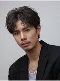 大人ショート MEN’S HAIR/リバースセンターパート/表参道