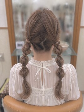 美容室サラサ 山鼻店 ツイン編みおろし