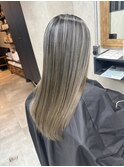 バレイヤージュ、ハイライト、レイヤーロング、キッズカット