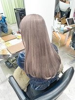 ミラ 新宿(MILA)&nbsp;くすみベージュ/レイヤーロング//前髪//髪質改善/縮毛矯正