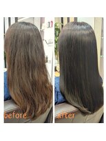 バランス 新宿(balance)&nbsp;髪質改善カラー　before・after