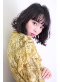 【表参道】厚めバングのワンレンボブをエアリーに♪藤沢
