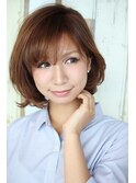 大人ミディ無造作カール
