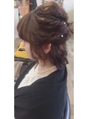 ゆるふわハーフアップ