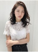 大人かわいい無造作カール◎ナチュラルベージュ
