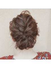 結婚式、花嫁、パーティヘアおすすめヘアセット、ヘアアレンジ