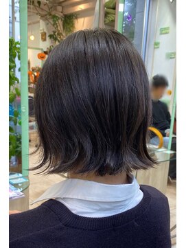 ラピッシュ 北習志野店 切りっぱなしボブ、外ハネボブ