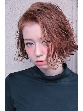 ヘアサロンエム 渋谷店(HAIR SALON M) クールショート/ボブルフ/ピンクベージュ/シルバーカラー