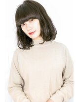 ☆ オリーブグレージュ ＆ 毛束感 ☆ 厚め前髪ロブ ♪