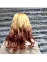ビス ヘア アンド ビューティー 西新井店(Vis Hair＆Beauty) グラデーションカラー/レッド/個性派/インスタ人気