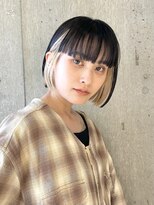 サンク 原宿 表参道(cinq)&nbsp;インナーカラーイヤリングカラーフェイスフレーミングブリーチ