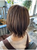 ボブ×ハイライト