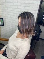 ハサミバイアトリエナガノ 千葉(8sami by atelier nagano)&nbsp;デザインカラー／レイヤーカット/ウエットヘア/オリーブベージュ