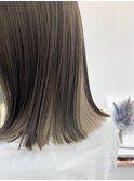 《Mimosa》インナーカラー×グレーベージュ