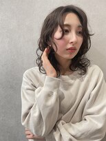 リアイス(Re:ICE) ミディアムアンニュイくせ毛風ネオソバージュ大人パーマ