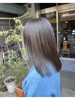 キニ(KINI) ミントアッシュ　艶髪　グレージュ　髪質改善カラー