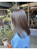 ミントアッシュ 艶髪 グレージュ 髪質改善カラー