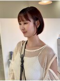 ピンクブラウンボブ