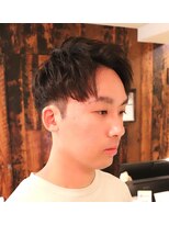 カズ 中津店(KAZU)&nbsp;メンズ ソフトツイストパーマ アップバング