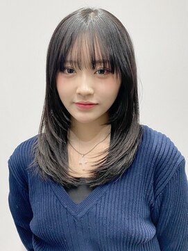 エトラ 渋谷店(etora) 小顔 前髪 レイヤーカット チェリーブラウン"