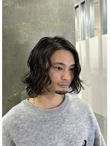メンズサロン キング 高槻店(Men’s salon K!ng)&nbsp;波巻きツイストスパイラルパーマ/フェザーパーマ/眉毛/メンズ