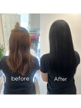 ガルボヘアー 心斎橋店(garbohair) お客様before＆after#プルエクステ#心斎橋エクステ