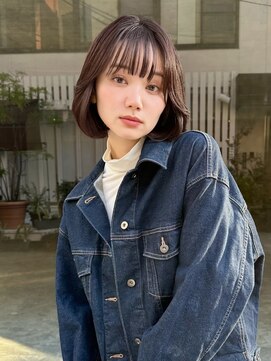オムニス 表参道(Omnis) 大人可愛い韓国ボブヘアワンカール/イメチェン/ヌナボブ小顔前髪