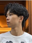 メンズパーマ色気パーマニュアンスパーマフェザーパーマ学割眉毛