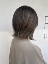 ヘアーメイク ライズ 西田辺店(Hair make rise;)&nbsp;小顔前髪ワンカールレイヤー外ハネ黒髪グレージュボブウルフ