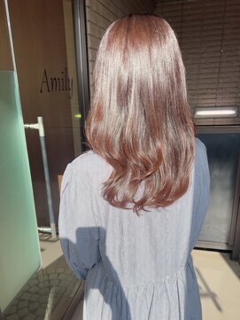 アミリー 成田東町店(Amily) コテ巻きこなれ感地毛風カラー社会人女子ウケショコラブラウン