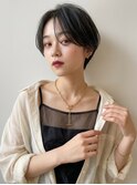 大人可愛い30代40代50代小顔マッシュショート丸みショート