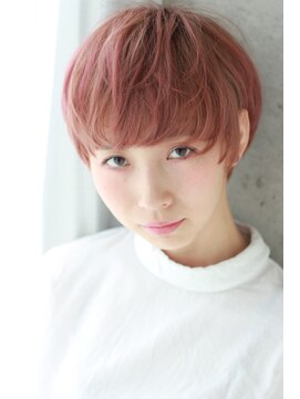 ドアベルヘアリビング(Door Bell hair Living) スウィートベリーカラー×マッシュショート