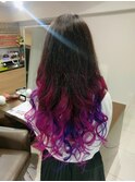 鮮やかなグラデーションカラー(成人式バージョン)