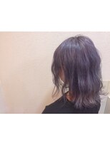 ラッド 心斎橋店(RAD) ラベンダーアッシュ切りっぱなしロブ