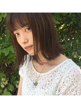 ブルー(BLUE) 【BLUE】ナチュラル外はねボブ