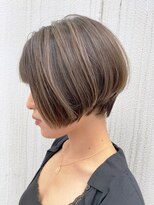 アイティー バイ アルバム 浦和店(IT by ALBUM) ハイライトショート_オリーブカラーハイライトカラー_ba242701