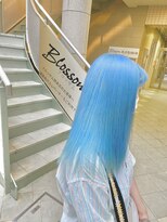 ヘアーアンドメイク ブロッサム 志木南口店(HAIR&MAKE Blossom) ホワイトペールブルー