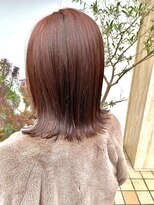 トリート 妙典店(TREAT)&nbsp;ピンクブラウン×外ハネ＿TREAT妙典